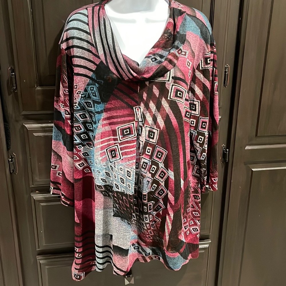 Cowl-neck light sweater